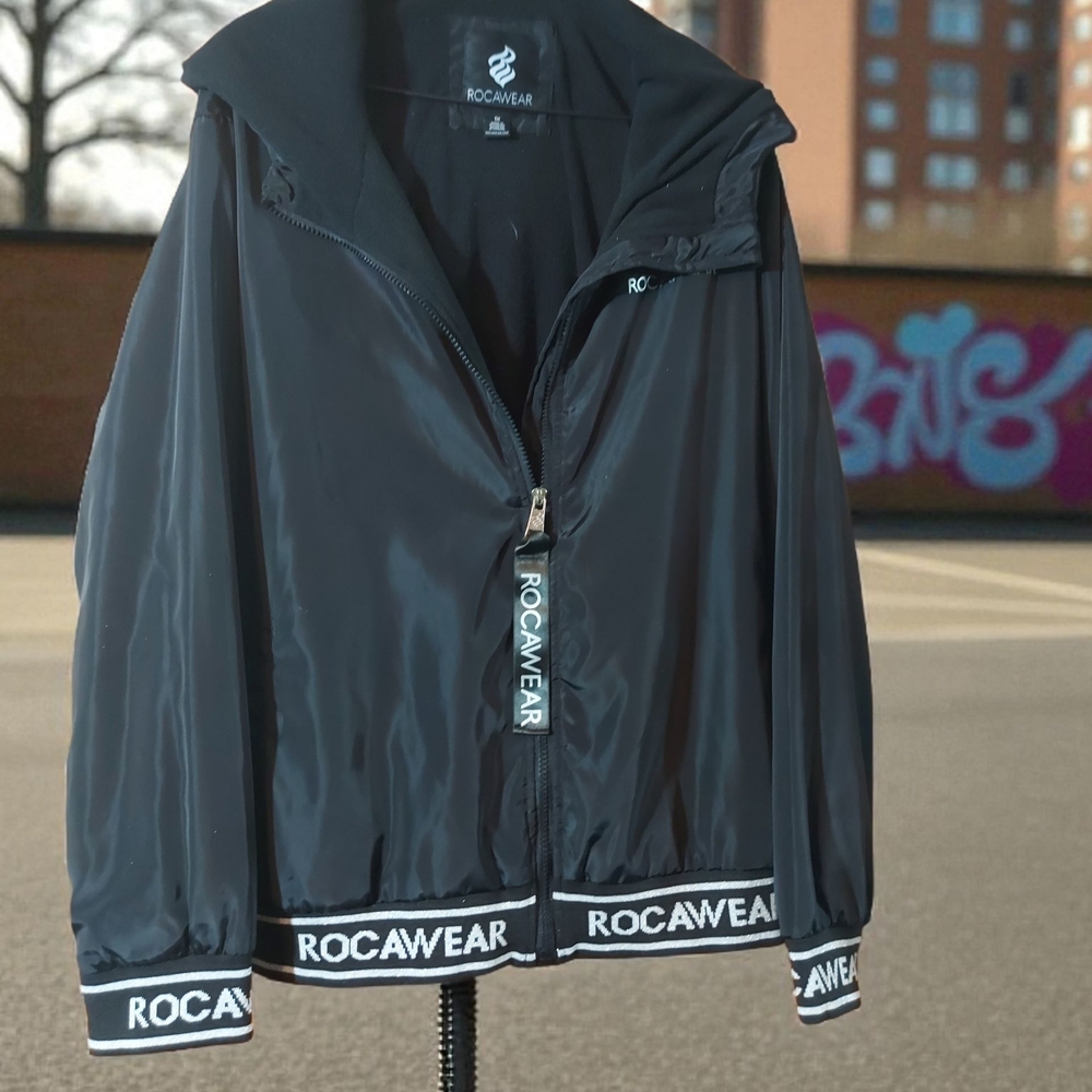 Rocawear Black Bomber Jacket for Women